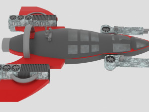 Space - z spaceship Modèle 3D