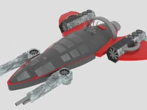 Space - z spaceship 3D Model
