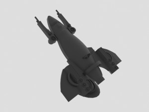 Space - z spaceship Modèle 3D