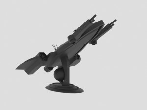 Space - z spaceship Modèle 3D