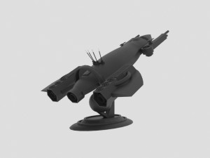 Space - z spaceship Modèle 3D