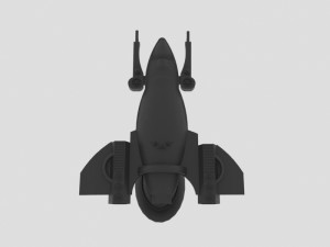 Space - z spaceship Modèle 3D