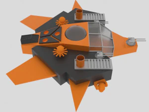 Tethys - s spaceship 3D Model