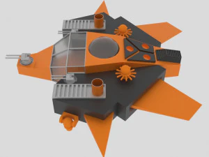 Tethys - s spaceship 3D Model