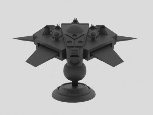 Tethys - s spaceship 3D Model