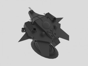 Tethys - s spaceship 3D Model