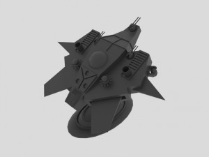 Tethys - s spaceship 3D Model