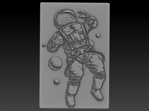 astronot relief 3D Print Model