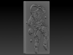 astronot relief Modèles 3D en vedette
