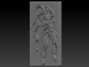 astronot relief Modèles 3D en vedette