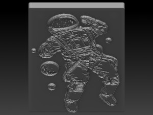 astronot relief Modèles 3D en vedette