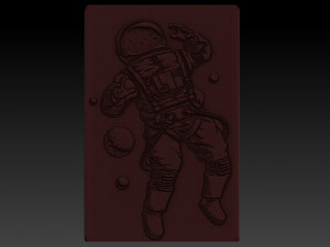 astronot relief Modèles 3D en vedette
