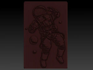 astronot relief 3D Print Model