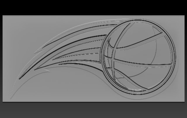 basketball relief 3Dプリントモデル .c4d .max .obj .3ds .fbx .stl .blend 