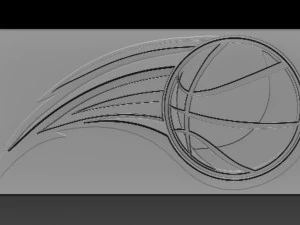 al&iacute;vio do basquete Modelo de Impressão 3D