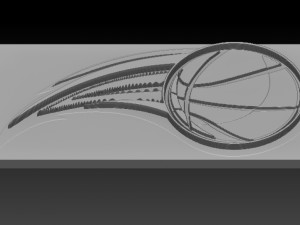 basketball relief 3Dプリントモデル
