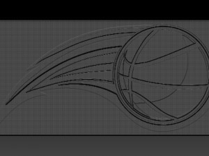 basketball relief 3Dプリントモデル