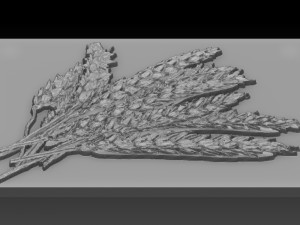 wheat relief Model Cetak 3D