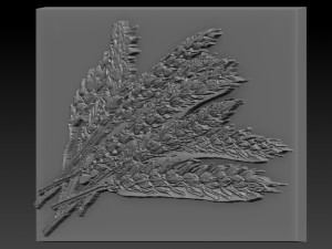 wheat relief Model Cetak 3D