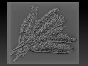 wheat relief Model Cetak 3D