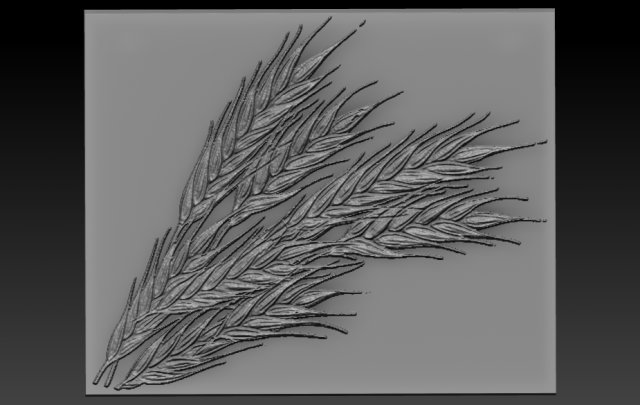 wheat relief 3D Print Model .c4d .max .obj .3ds .fbx .stl .blend 