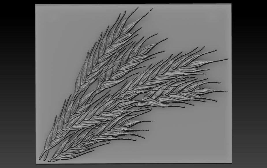 wheat relief 3D Print Model .c4d .max .obj .3ds .fbx .stl .blend 