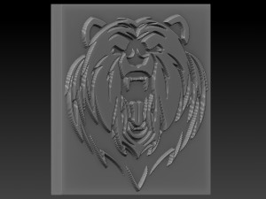bear relief 3Dプリントモデル