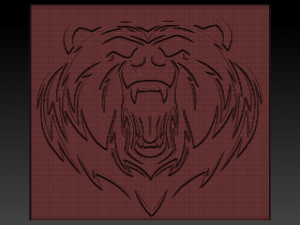 bear relief 3Dプリントモデル