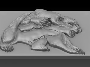 bear relief 3D printmodel