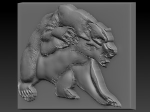 bear relief 3D printmodel