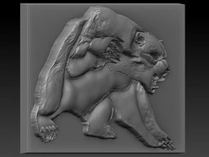 bear relief 3D Print Model