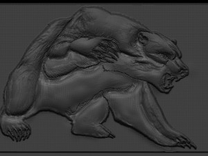 bear relief 3D printmodel