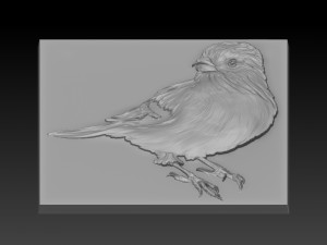 bird relief 3D-printmodel