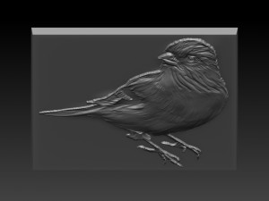bird relief 3D-printmodel
