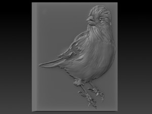 bird relief 3D-printmodel