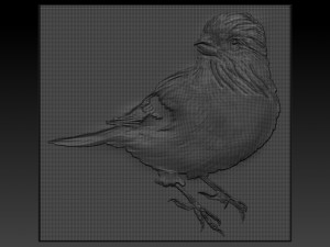 bird relief 3D-printmodel