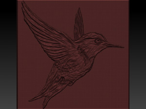 bird relief 3D 打印模型
