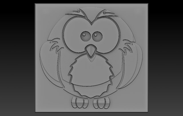 bird relief Modelo de Impressão 3D .c4d .max .obj .3ds .fbx .stl .blend 