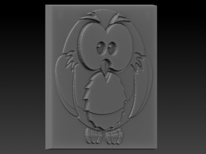 bird relief Modelo de Impressão 3D