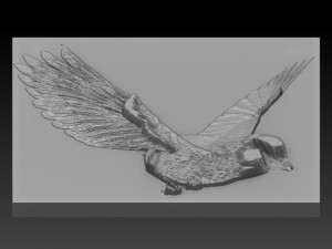 bird relief 3D 프린트 모델