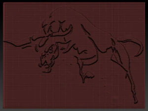 bison relief 3D Print Model