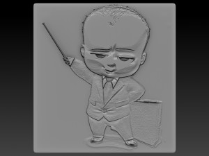 boss baby relief Modelo de Impressão 3D