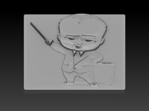 boss baby relief Modello di stampa 3D