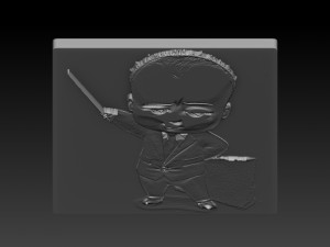 boss baby relief Modello di stampa 3D