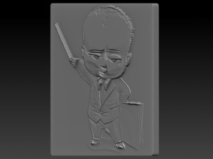 boss baby relief Modello di stampa 3D
