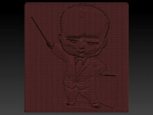 boss baby relief Modello di stampa 3D