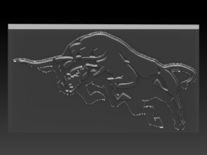 bull relief Modelo de impresión 3D