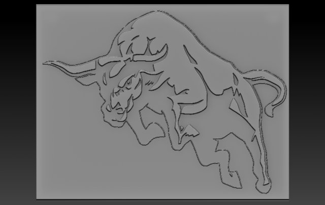bull relief Modelo de impresión 3D .c4d .max .obj .3ds .fbx .stl .blend 