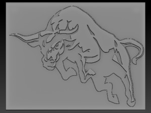 bull relief 3D Принт Модель