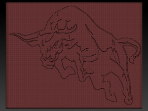 bull relief Modelo de impresión 3D